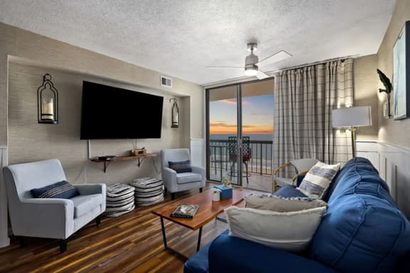 Oceanfront Waterpointe1 902-3b/2b-Sleeps 6-Balcony-WIFI-TV-Pool-Family Friendly